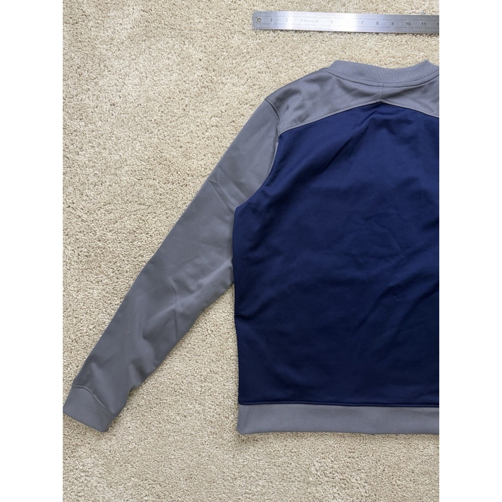 Under Armour Women's Challenger Full‎ Zip Fitted Track Jacket Navy Gray Size M - Picture 12 of 13